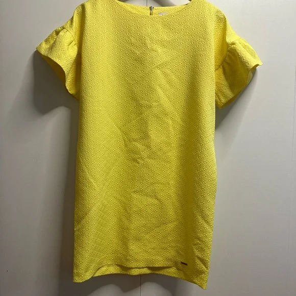 Sunny Yellow Ruffle Sleeve Mini Dress - Picture 2 of 8